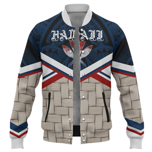 Hawaii Baseball Jacket Tribal Style Kanaka