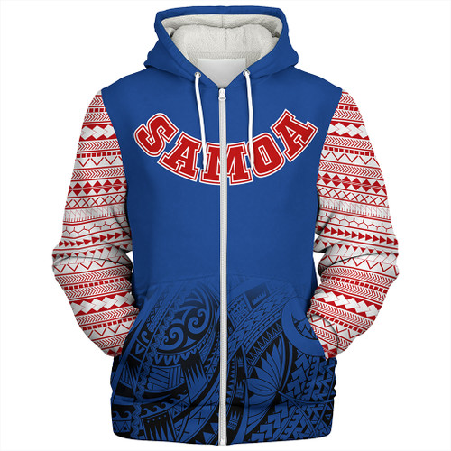 Samoa Sherpa Hoodie Tribal Polynseian Special