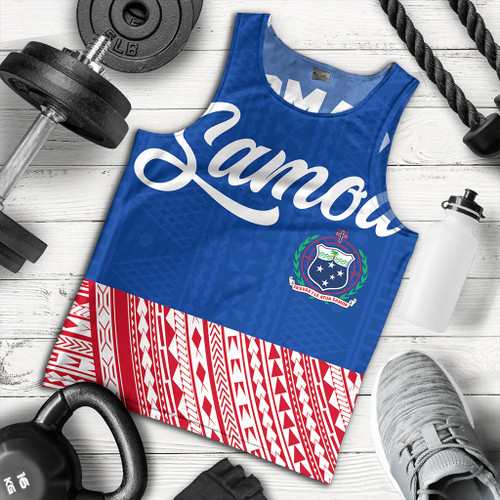 Samoa Tank Top Tribal Polynseian Simple Style