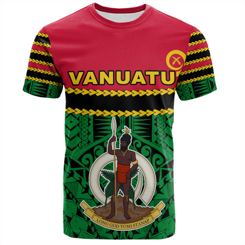 Vanuatu T-Shirt Melanesian Tribal Pattern