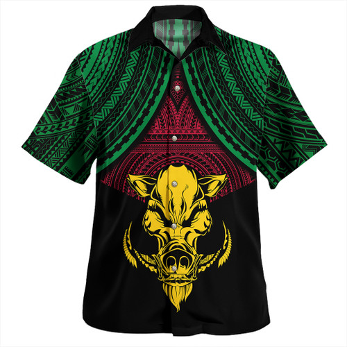 Vanuatu Hawaiian Shirt Coat Of Arms Tribal