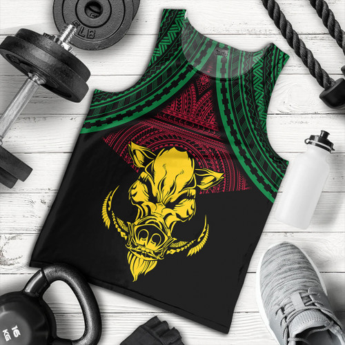 Vanuatu Tank Top Coat Of Arms Tribal
