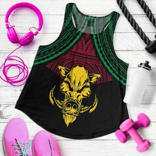 Vanuatu Women Tank Coat Of Arms Tribal