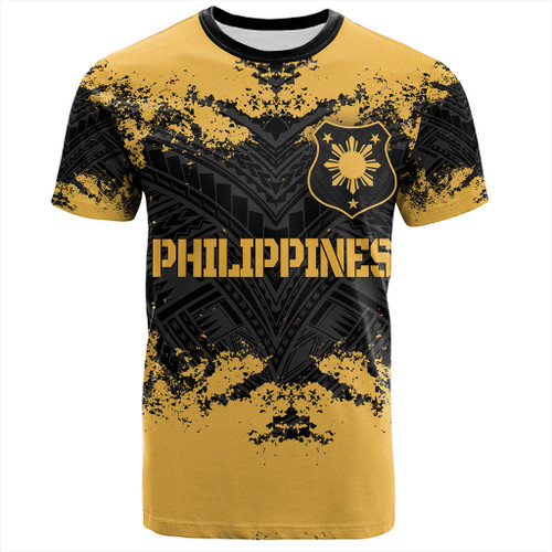 Philippines Filipinos T-Shirt Custom Grunge Texture Tribal Pattern