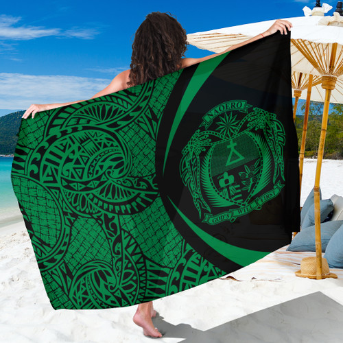 Nauru Sarong Coat Of Arm Lauhala Circle Green