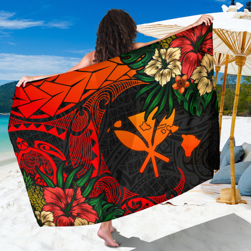 Hawaii Sarong Polynesian Turtle Tropical