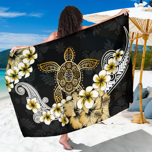 Hawaii Sarong Turtle Gold Tropical