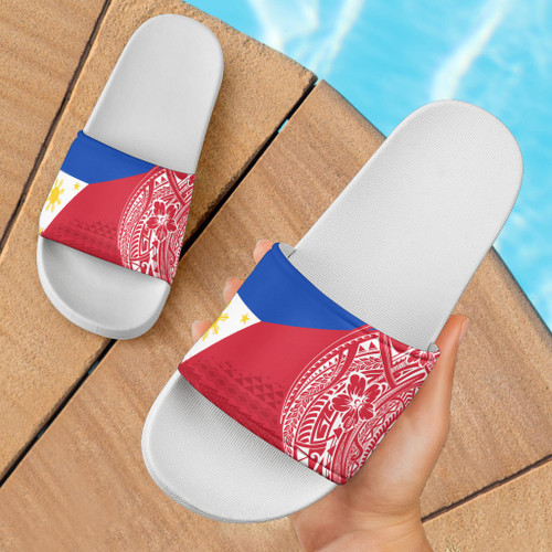 Filipinos Philippines Sandals Polynesian Flag With Coat Of Arms