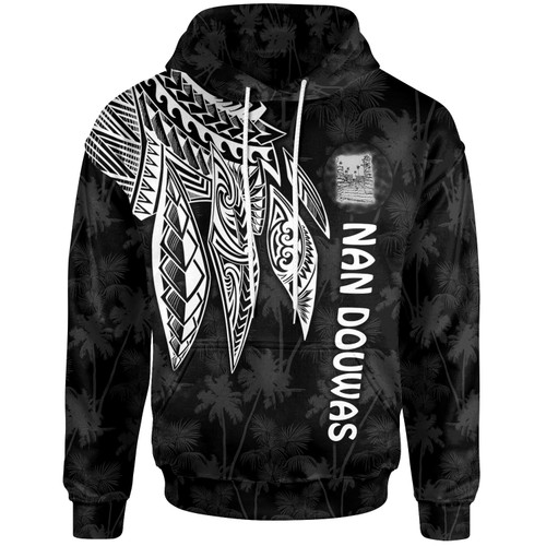 (NAN DOUWAS) Hoodie - Polynesian Wings (White)