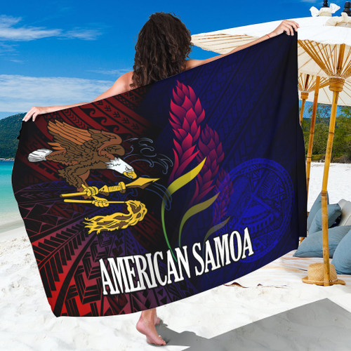 American Samoa Sarong Seal Of American Samoa Gradient Color Style