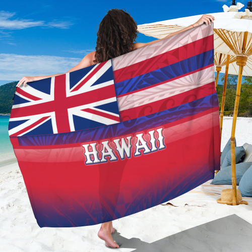Hawaii Flag Color With Traditional Patterns Sarong