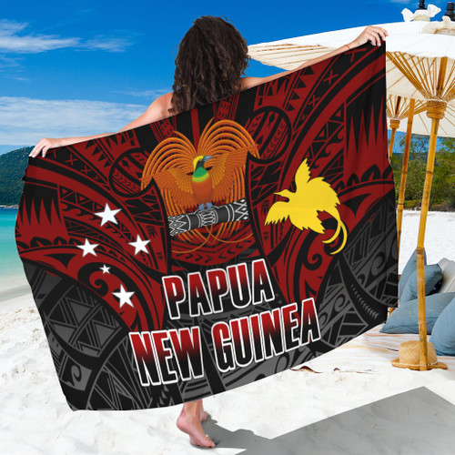Papua New Guinea Traditional Patterns Flag Color Style Sarong