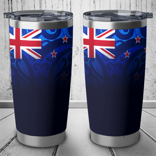 New Zealand Tumbler - Nz Flag Maori Patterns