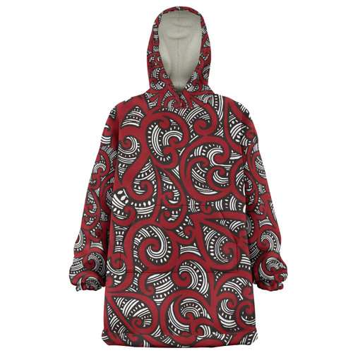 New Zealand Snug Hoodie Te Koripi Wae O Maui Fabric