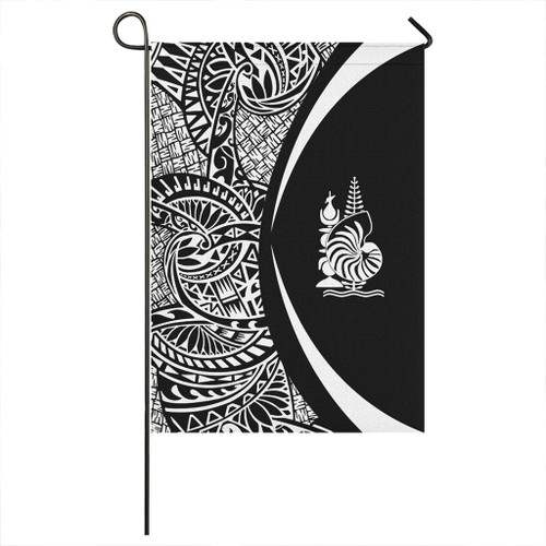 New Caledonia Garden Flag Lauhala Circle White