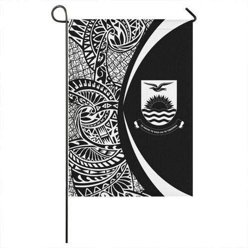 Kiribati Garden Flag Lauhala Circle White