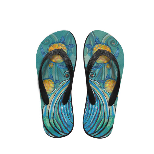 Polynesian Flip Flop - Turtle In The Sea