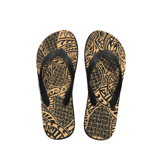Polynesian Tribal Patterns Flip Flop 39