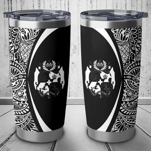 Tonga Tumbler Lauhala Circle Style White