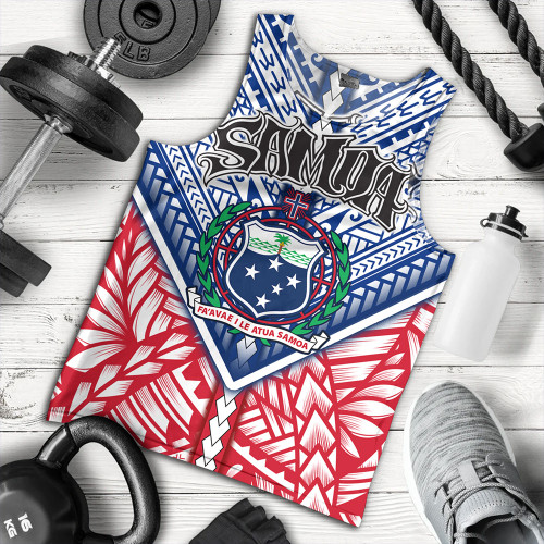 Samoa Tank Top Map And Seal Samoan Patterns