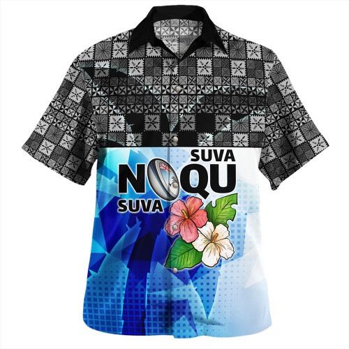Fiji Hawaiian Shirt Suva Noqu Suva Hibiscus Flowers Fijian Patterns