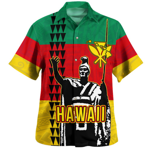 Hawaii Hawaiian Shirt Custom Kanaka King Flag