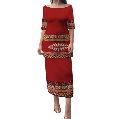 Tonga Puletasi Ngatu Design Pattern