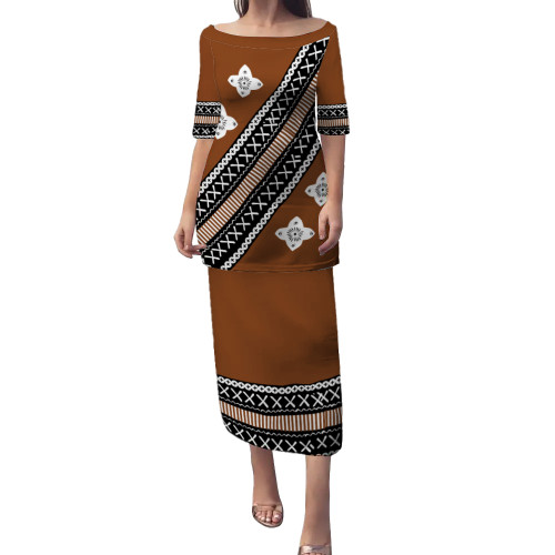 Fiji Puletasi Tapa Design