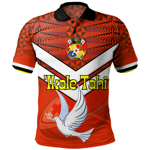 Tonga Short Sleeve Shirt Tonga Tradition Patterns With Rugby Ball