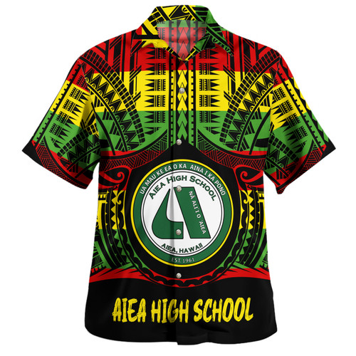 Hawaii Hawaiian Shirt ʻAiea High School Reggae Color Polynesian