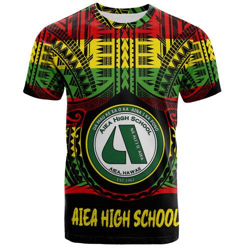 Hawaii T-Shirt  ʻAiea High School Reggae Color Polynesian