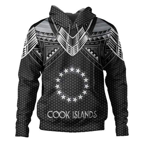 Cook Islands Custom Personalised Hoodie Tribal Sun Traditional Patterns