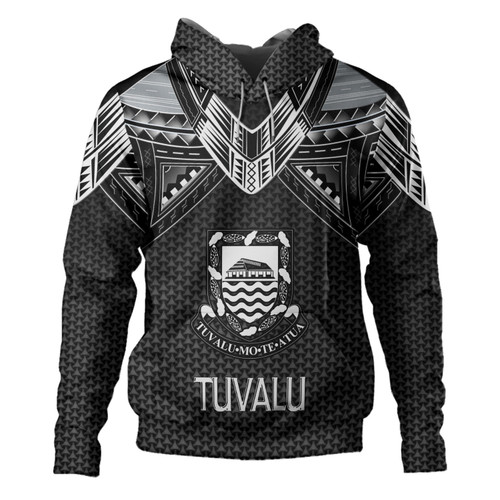 Tuvalu Custom Personalised Hoodie Tribal Sun Traditional Patterns