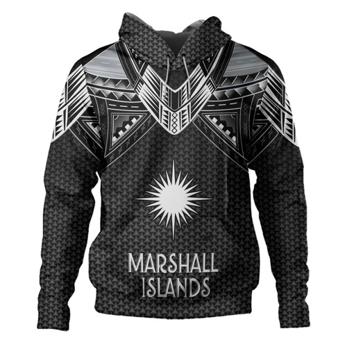 Marshall Islands Custom Personalised Hoodie Tribal Sun Traditional Patterns