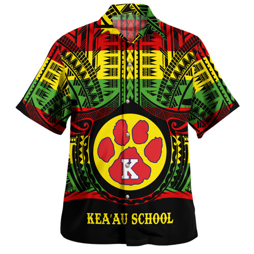 Hawaii Hawaiian Shirt Keaʻau High School Reggae Color Polynesian