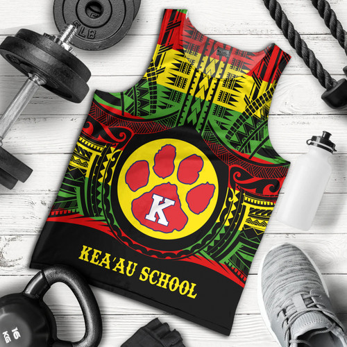 Hawaii Tank Top Keaʻau High School Reggae Color Polynesian