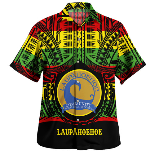 Hawaii Hawaiian Shirt Laupāhoehoe Community Public Charter School Reggae Color Polynesian
