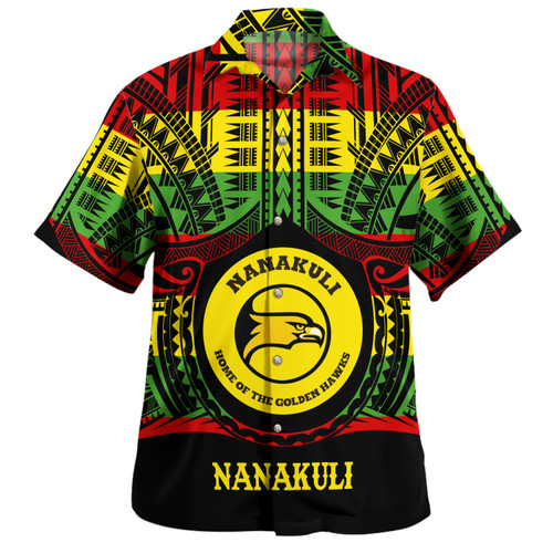 Hawaii Hawaiian Shirt Nanakuli High and Intermediate School Reggae Color Polynesian
