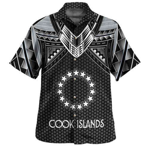 Cook Islands Custom Personalised Hawaiian Shirt Polynesian Tribal Tattoo