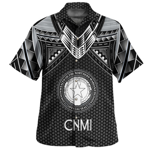 Northern Mariana Islands Custom Personalised Hawaiian Shirt Polynesian Tribal Tattoo