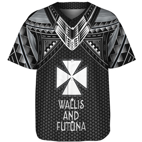 Wallis And Futuna Custom Personalised Baseball Shirt Polynesian Tribal Tattoo