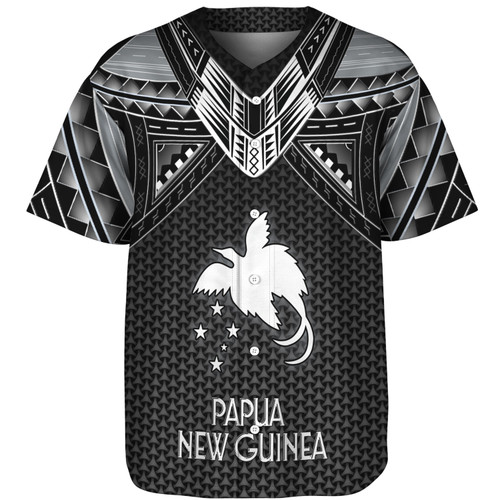 Papua New Guinea Custom Personalised Baseball Shirt Polynesian Tribal Tattoo