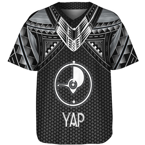 Yap State Custom Personalised Baseball Shirt Polynesian Tribal Tattoo