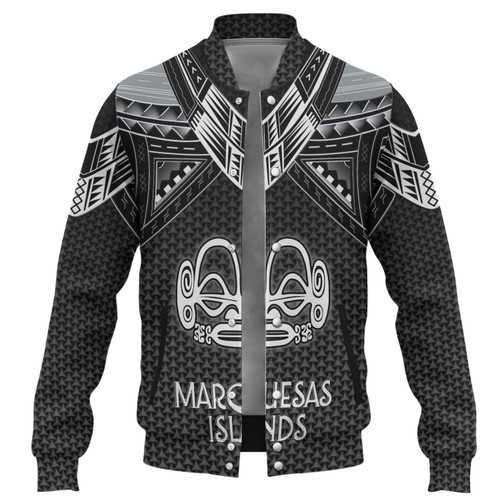 Marquesas Islands Custom Personalised Baseball Jacket Polynesian Tribal Tattoo