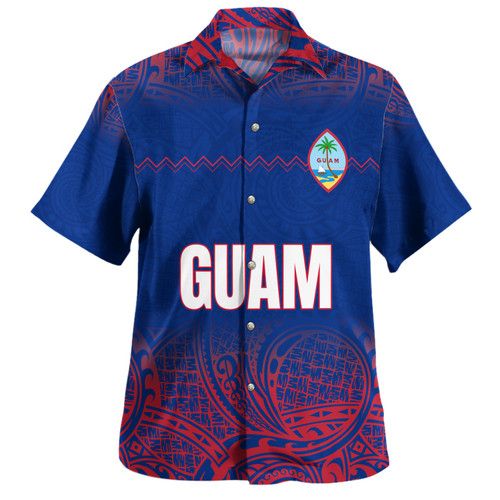 Guam Hawaiian Shirt White Latte Stone Guam Polynesian
