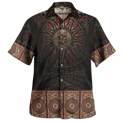 Fiji Hawaiian Shirt Fijian Masi Tapa Patterns