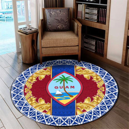 Guam Round Rugs Royal Vinatge Style