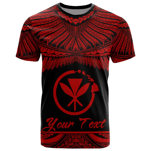 Hawaii Polynesian Custom Personalised T-Shirt - Hawaiian Pride Red Version 1