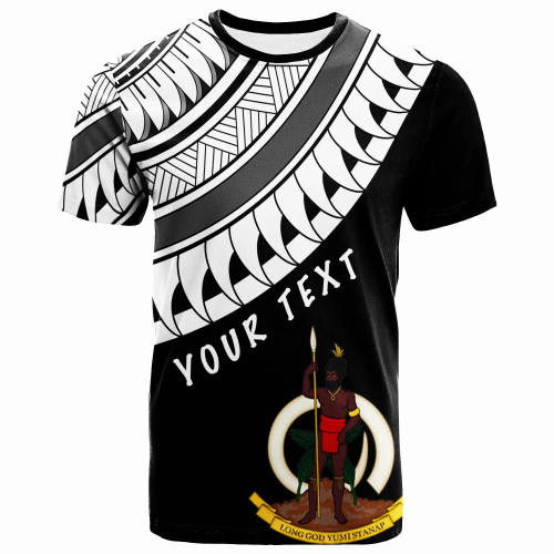Vanuatu Custom Personalised -T-Shirt - Ginger Lei Pattern White 1