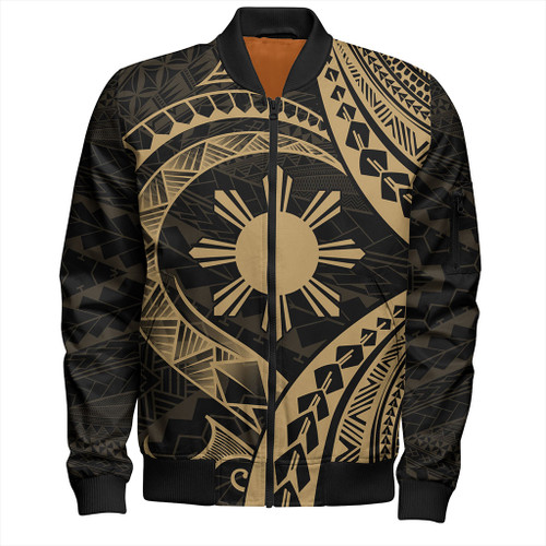 Philippines Filipinos Bomber Jacket Tribal Design Tattoo